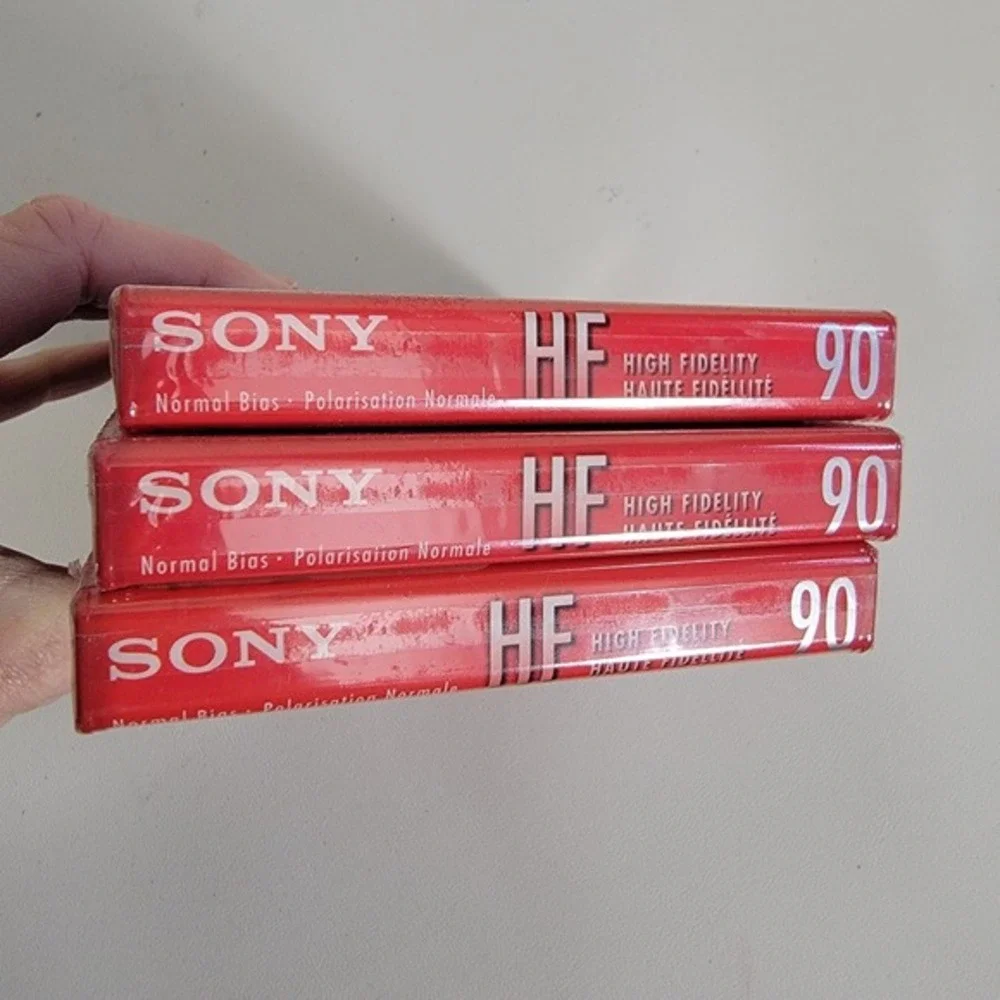 Sony HF 90 Minute High Fidelity Normal Bias Cassette Tapes‎ Lot of 6 New Sealed
